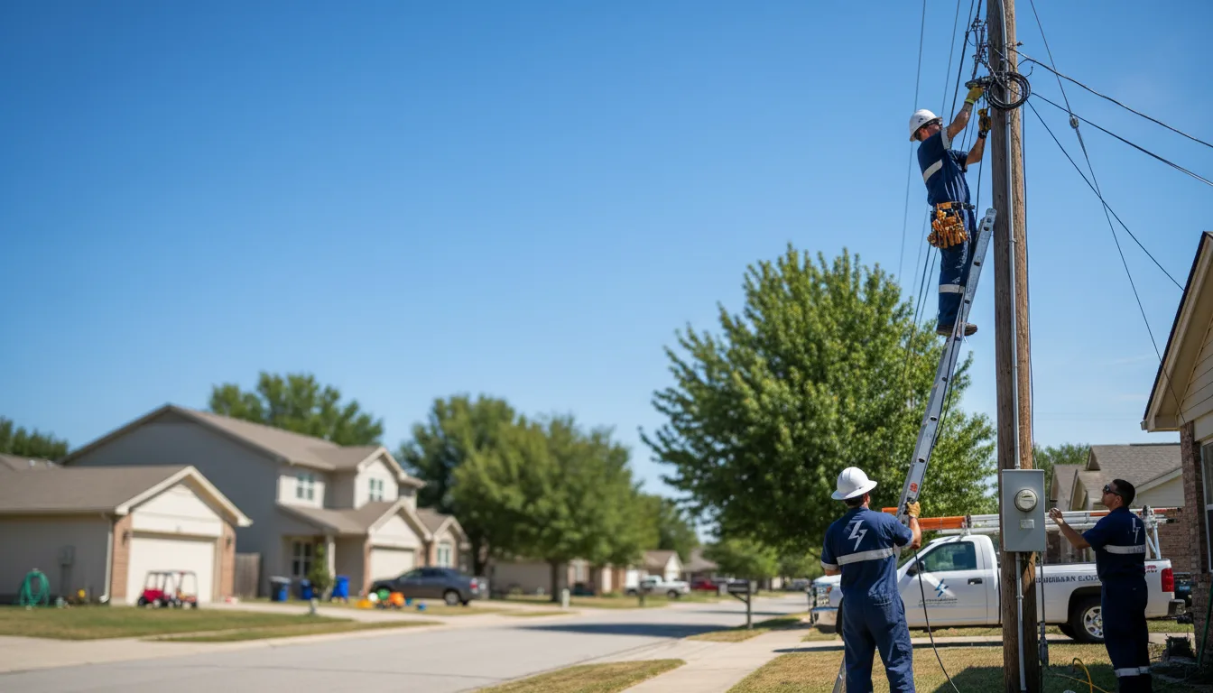 Residential electrician providing installation services in Gilboa, WV